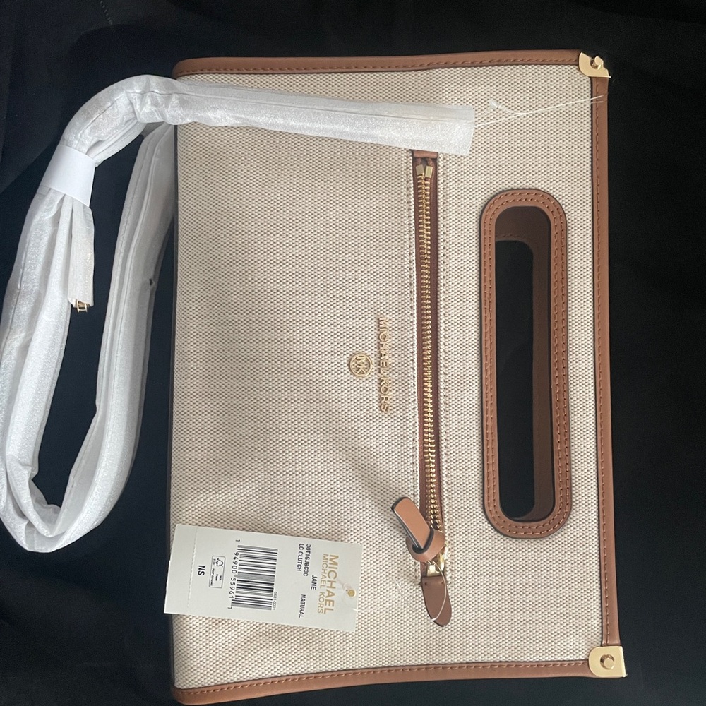 Michael Kors Cream and Brown Women's Bag